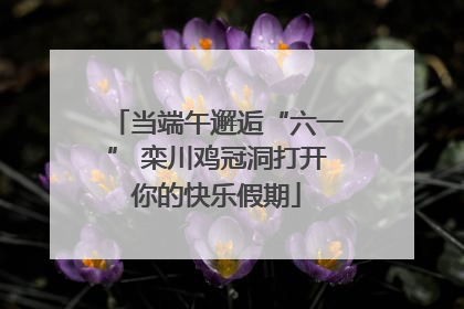 当端午邂逅“六一” 栾川鸡冠洞打开你的快乐假期