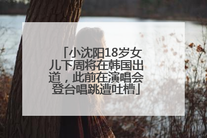 小沈阳18岁女儿下周将在韩国出道，此前在演唱会登台唱跳遭吐槽