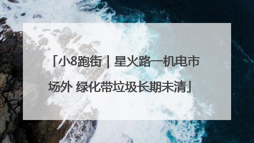 小8跑街｜星火路一机电市场外 绿化带垃圾长期未清