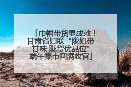 巾帼带货显成效！甘肃省妇联“陇姐带甘味 陇货优品位”端午集市圆满收官