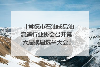 常德市石油成品油流通行业协会召开第六届换届选举大会