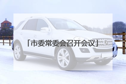 市委常委会召开会议
