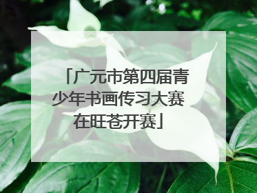 广元市第四届青少年书画传习大赛在旺苍开赛