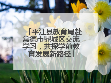 平江县教育局赴常德市鼎城区交流学习，共探学前教育发展新路径