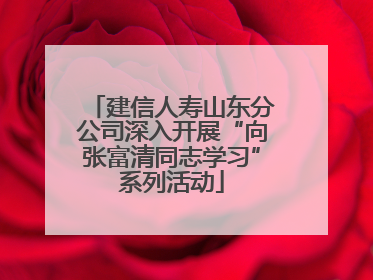 建信人寿山东分公司深入开展“向张富清同志学习”系列活动