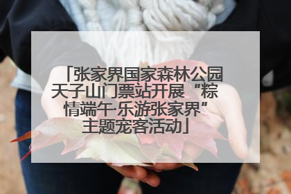 张家界国家森林公园天子山门票站开展“粽情端午·乐游张家界”主题宠客活动