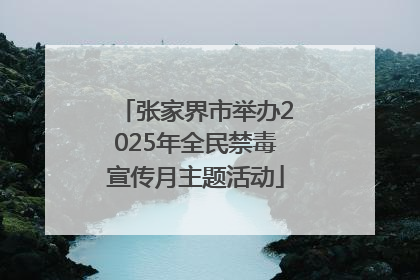 张家界市举办2025年全民禁毒宣传月主题活动