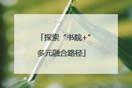 探索“书院+”多元融合路径