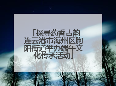 探寻药香古韵 连云港市海州区朐阳街道举办端午文化传承活动