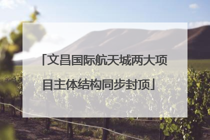 文昌国际航天城两大项目主体结构同步封顶