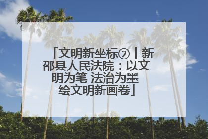 文明新坐标②丨新邵县人民法院：以文明为笔 法治为墨 绘文明新画卷