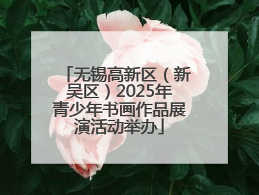 无锡高新区（新吴区）2025年青少年书画作品展演活动举办