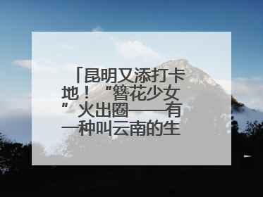 昆明又添打卡地！“簪花少女”火出圈——有一种叫云南的生活之365天