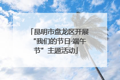 昆明市盘龙区开展“我们的节日·端午节”主题活动
