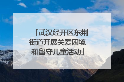 武汉经开区东荆街道开展关爱困境和留守儿童活动