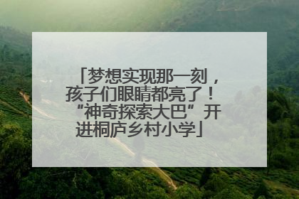 梦想实现那一刻，孩子们眼睛都亮了！“神奇探索大巴”开进桐庐乡村小学