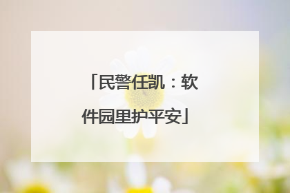 民警任凯：软件园里护平安