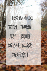 汾湖乡风文明“结双果” 奏响新农村建设新乐章