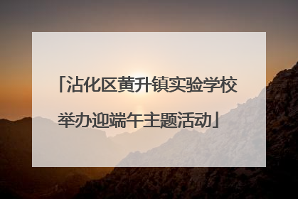 沾化区黄升镇实验学校举办迎端午主题活动