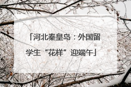 河北秦皇岛：外国留学生“花样”迎端午