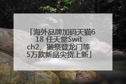 海外品牌加码天猫618 任天堂Switch2、獭祭登龙门等5万款新品尖货上新