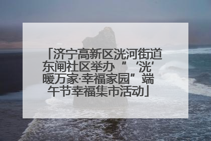 济宁高新区洸河街道东闸社区举办“‘洸’暖万家·幸福家园”端午节幸福集市活动