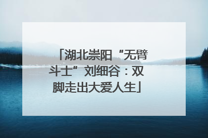 湖北崇阳“无臂斗士”刘细谷：双脚走出大爱人生