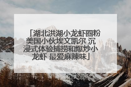 湖北洪湖小龙虾圈粉美国小伙埃文凯尔 沉浸式体验捕捞和爆炒小龙虾 最爱麻辣味