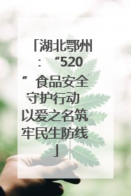 湖北鄂州：“520”食品安全守护行动 以爱之名筑牢民生防线