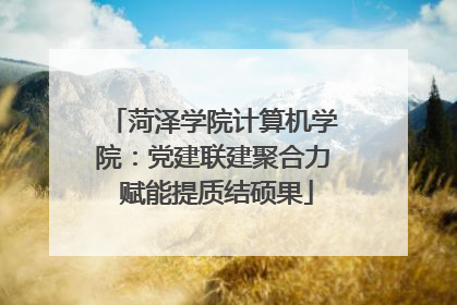 菏泽学院计算机学院：党建联建聚合力 赋能提质结硕果