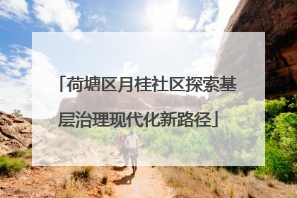 荷塘区月桂社区探索基层治理现代化新路径