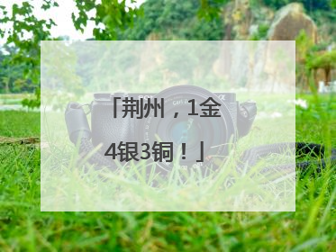 荆州，1金4银3铜！
