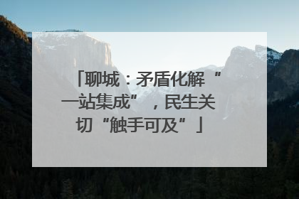 聊城：矛盾化解“一站集成”，民生关切“触手可及”