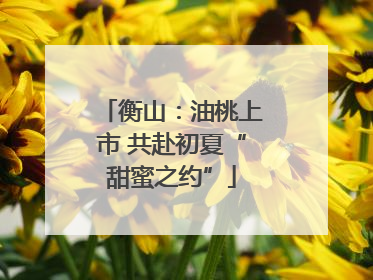 衡山：油桃上市 共赴初夏“甜蜜之约”