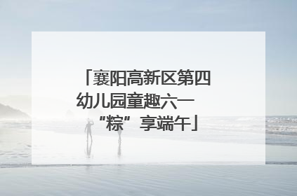 襄阳高新区第四幼儿园童趣六一 “粽”享端午