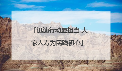 迅速行动显担当 大家人寿为民践初心