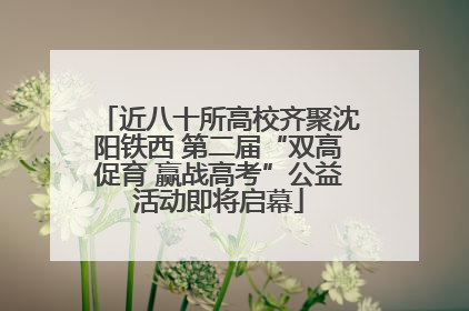 近八十所高校齐聚沈阳铁西 第二届“双高促育 赢战高考”公益活动即将启幕