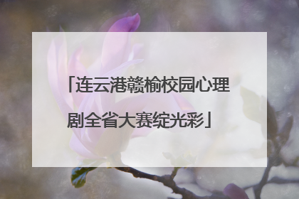 连云港赣榆校园心理剧全省大赛绽光彩