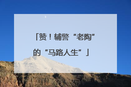 赞！辅警“老陶”的“马路人生”