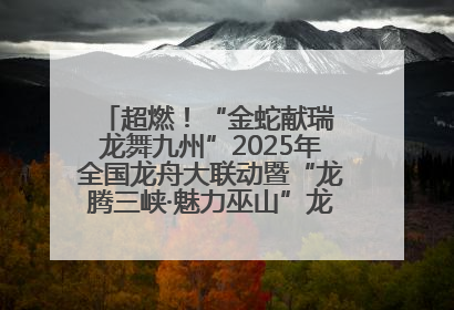 超燃！“金蛇献瑞 龙舞九州”2025年全国龙舟大联动暨“龙腾三峡·魅力巫山”龙舟邀请赛圆满落幕！
