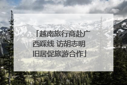 越南旅行商赴广西踩线 访胡志明旧居促旅游合作
