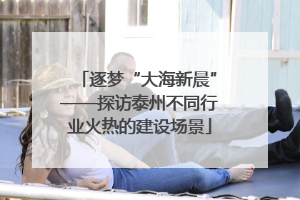 逐梦“大海新晨”——探访泰州不同行业火热的建设场景