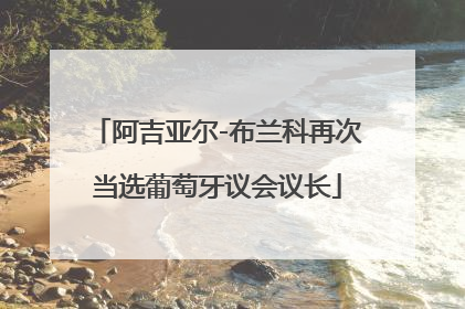 阿吉亚尔-布兰科再次当选葡萄牙议会议长