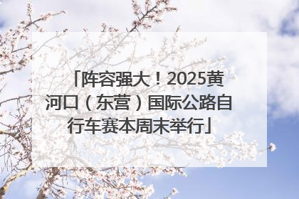 阵容强大！2025黄河口（东营）国际公路自行车赛本周末举行