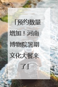 预约数量增加！河南博物院暑期文化大餐来了