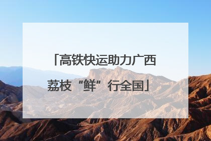 高铁快运助力广西荔枝“鲜”行全国