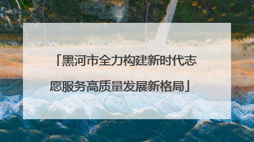 黑河市全力构建新时代志愿服务高质量发展新格局