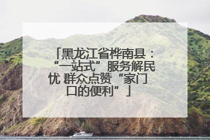 黑龙江省桦南县：“一站式”服务解民忧 群众点赞“家门口的便利”