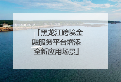 黑龙江跨境金融服务平台增添全新应用场景