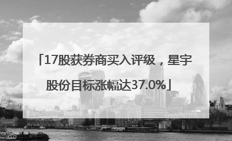 17股获券商买入评级，星宇股份目标涨幅达37.0%